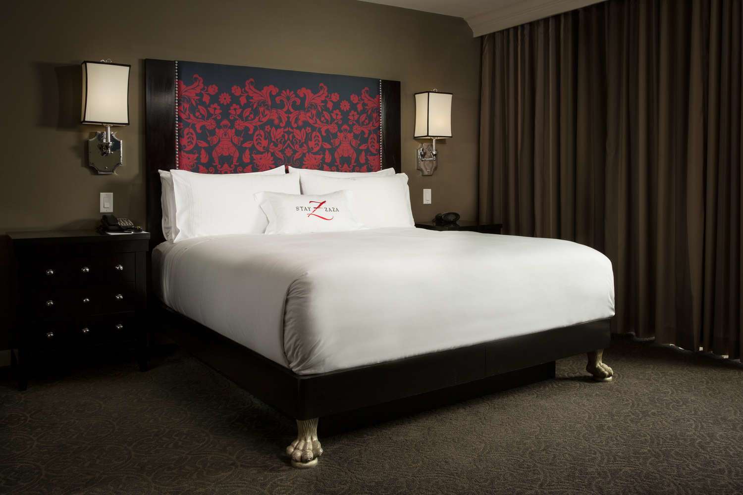 Guest Rooms Houston Museum District Hotel ZaZa   ZaZa HOU STANDARD ROOM GrandeKing BEDROOM (1) 2 